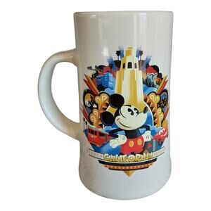 Disney Parks California Adventure Mickey Mouse Tall Ceramic Mug Cup NWT